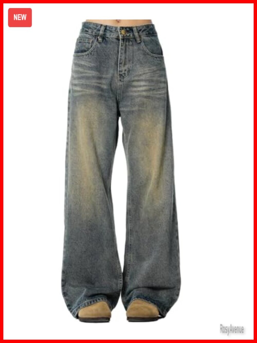 Y2K Baggy Jeans Loose Fit Wide Leg Denim Skater Pants Streetwear